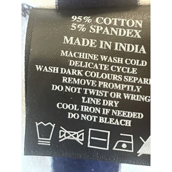 August Silk Striped Tee with Floral Embroidery Ruffled Sleeve - Picture 6 of 10